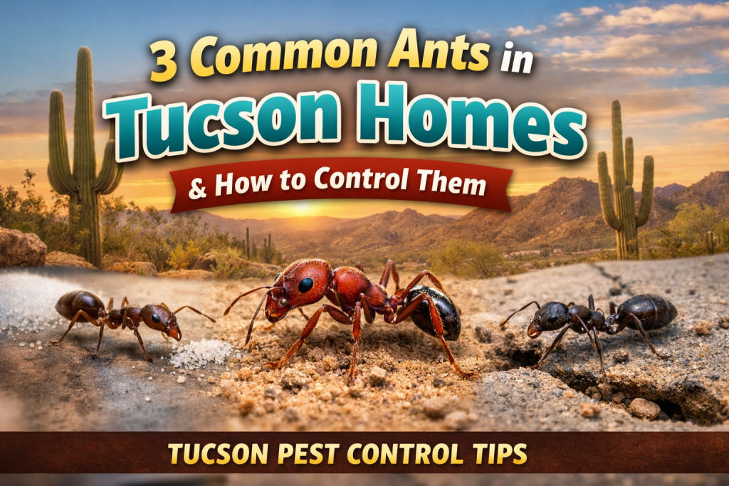 Common Ants in Tucson homes and how to control them.