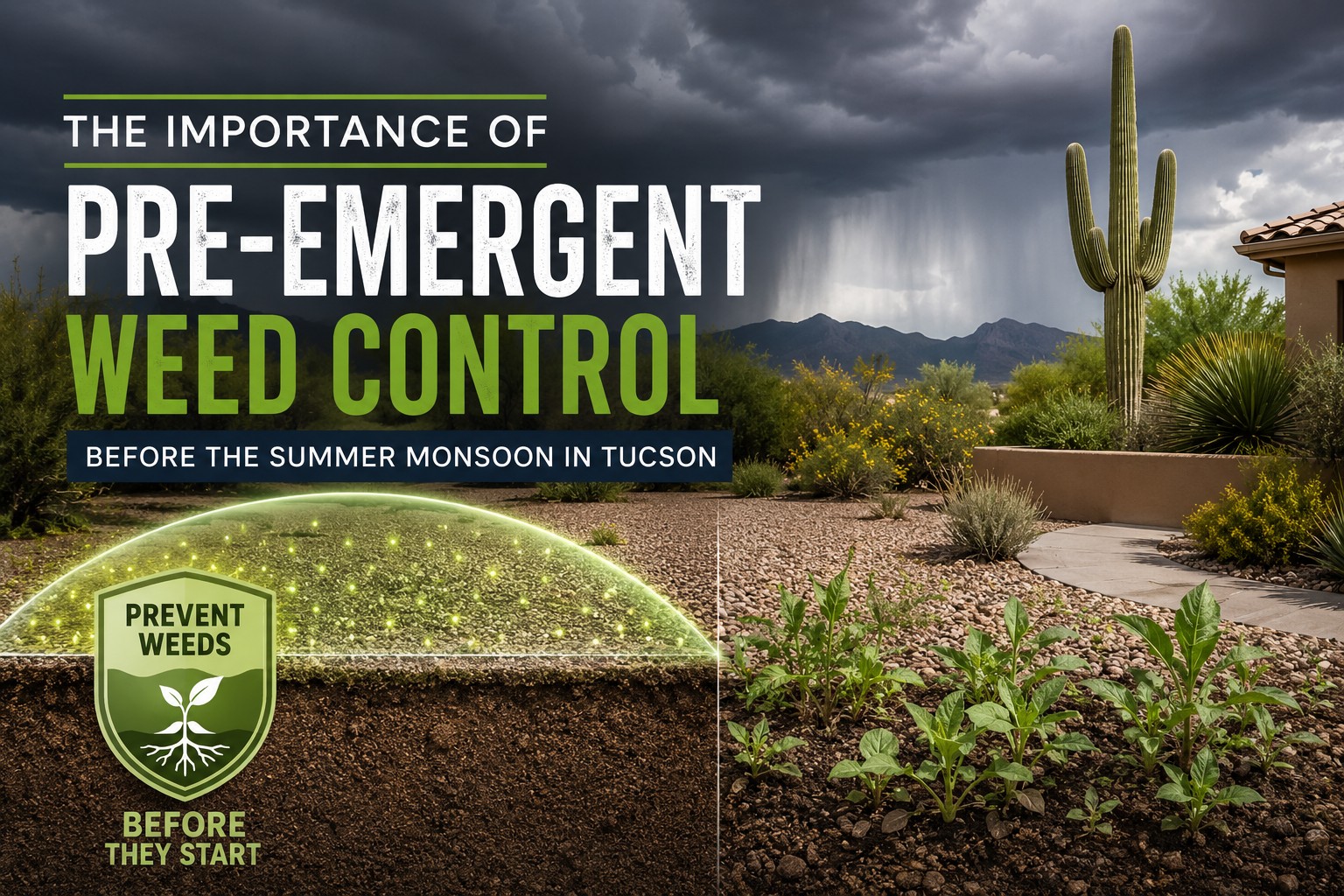The importance of pre-emergent weed control in Tucson